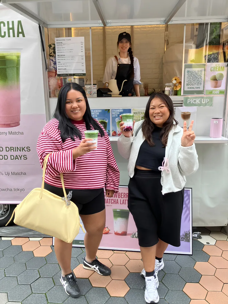 WOW!CHA pop-up matcha drinks at Asakusa Rokku