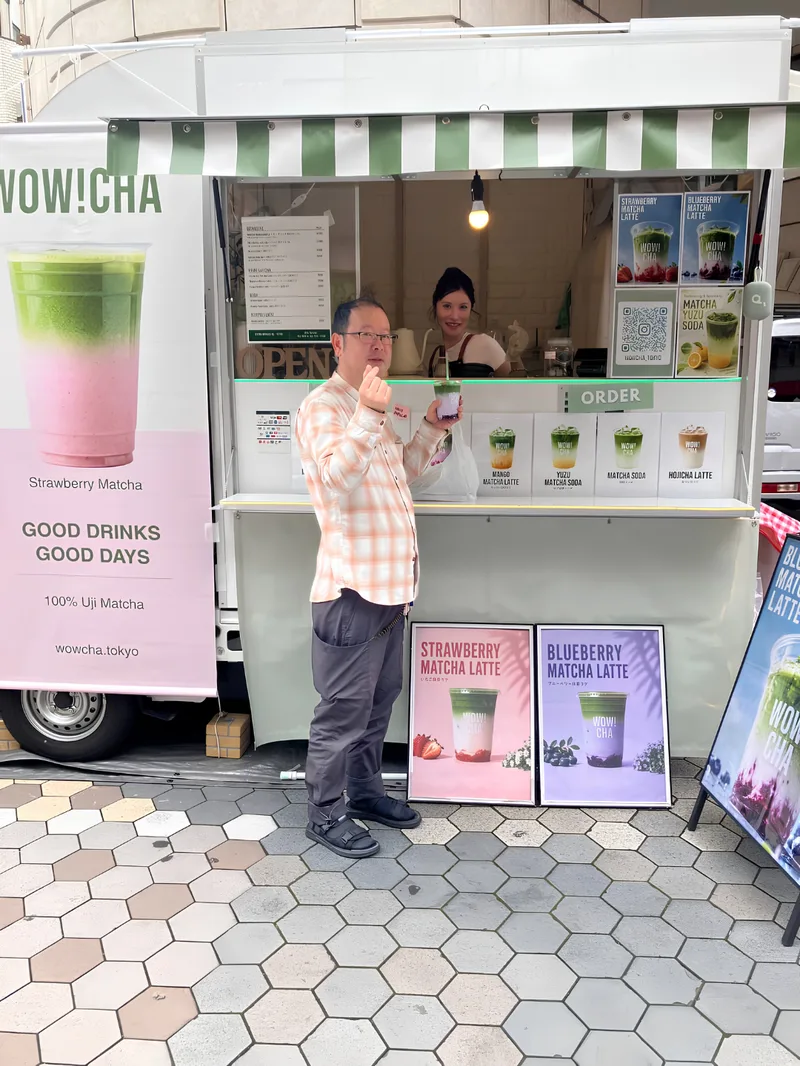 WOW!CHA matcha drinks for inbound tourists in Tokyo