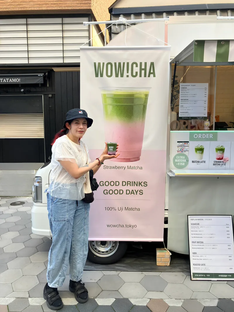 Matcha drinks at WOW!CHA, Asakusa Tokyo