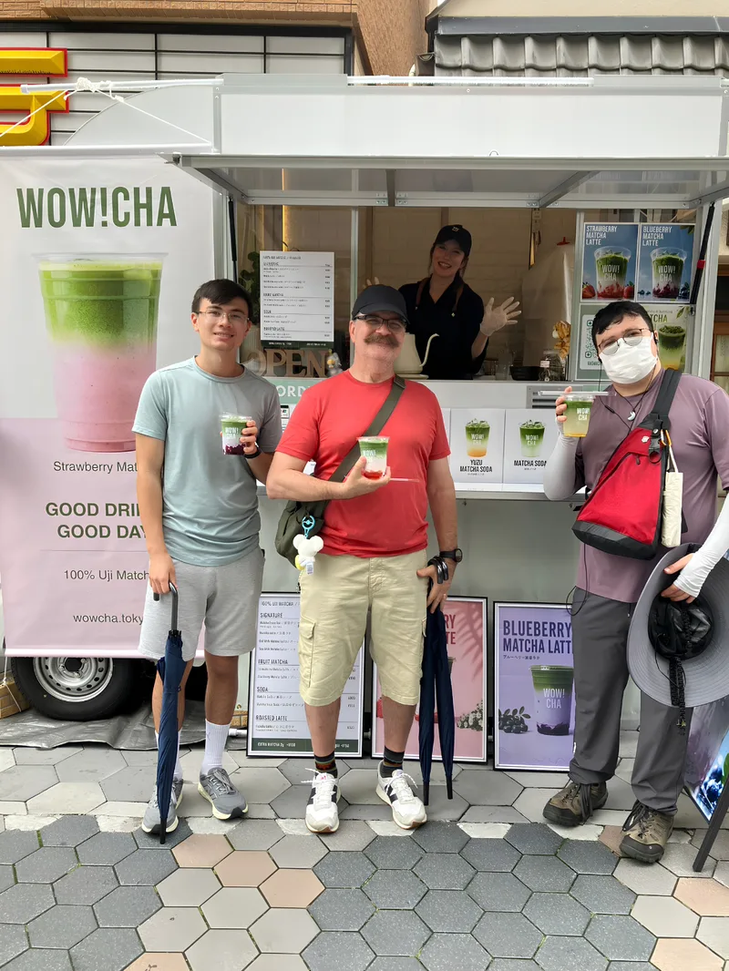 WOW!CHA tea cart at Asakusa Rokku Broadway Tokyo