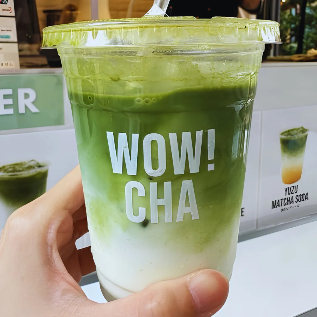 Matcha Latte at WOW!CHA Tokyo