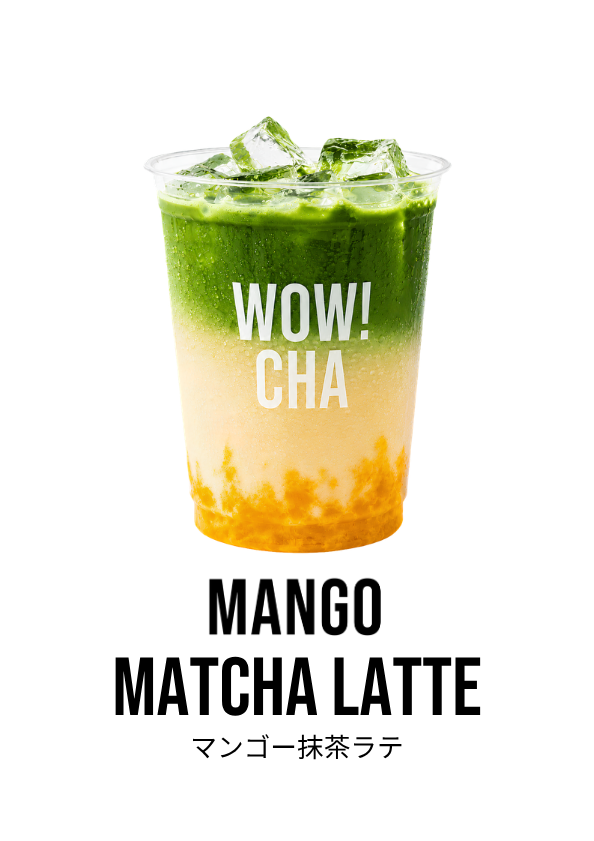 Mango Matcha Latte at WOW!CHA Asakusa, Tokyo