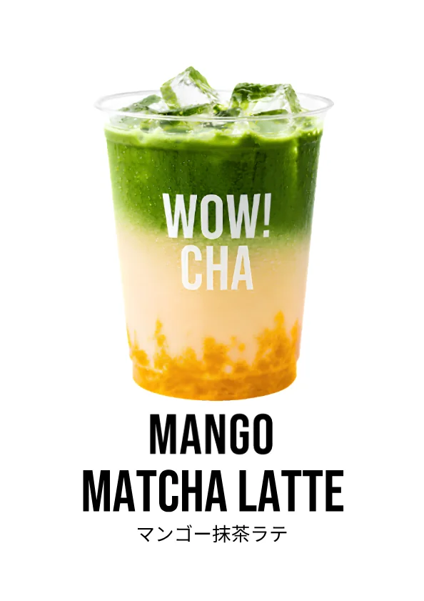 Mango Matcha Latte at WOW!CHA Asakusa, Tokyo