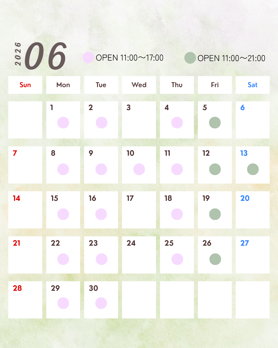 WOW!CHA June 2026 Schedule — Asakusa Rokku Broadway